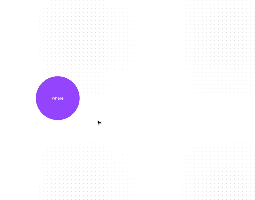 Use quick create to add new shapes.