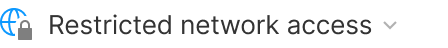 example of expandable label for restricted network access