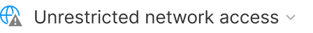 example of expandable label for unrestricted network access