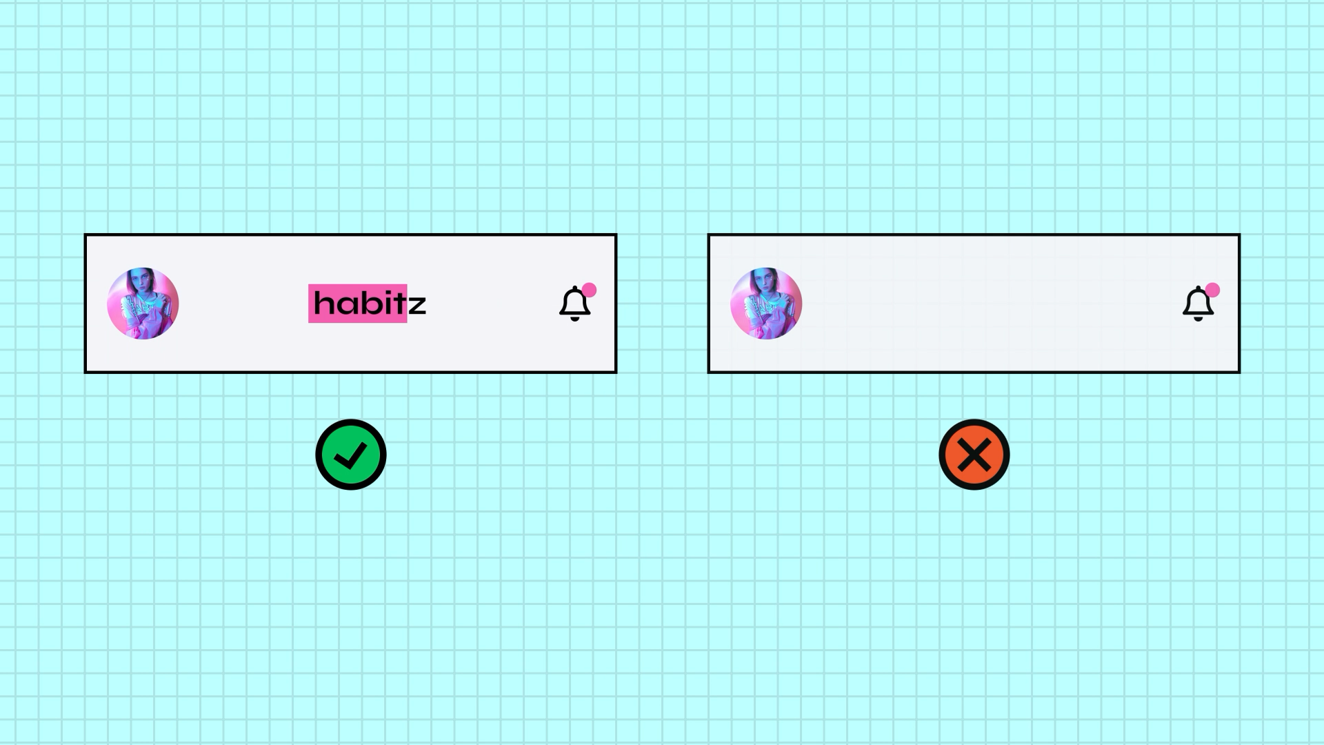 Correct and incorrect usage of the navigation component