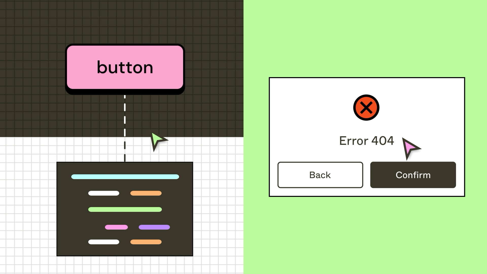 Split_screen_with_button_and_code_and_an_error_modal.png
