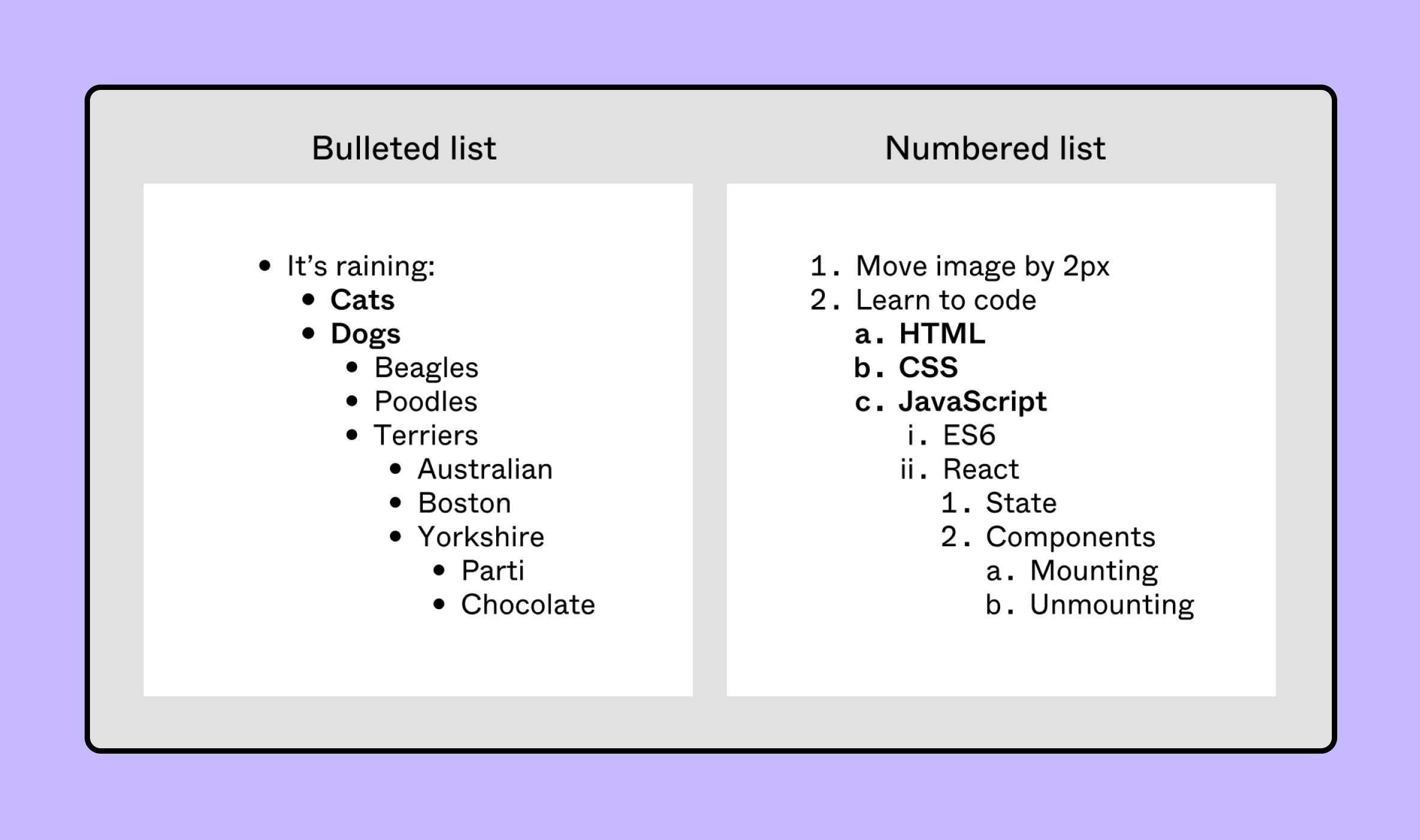 key command for bullet point