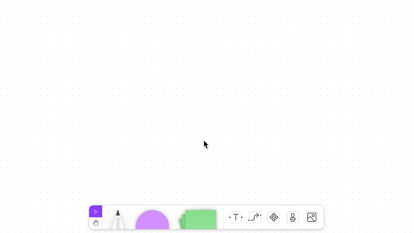 Stickies being added to board using quick create