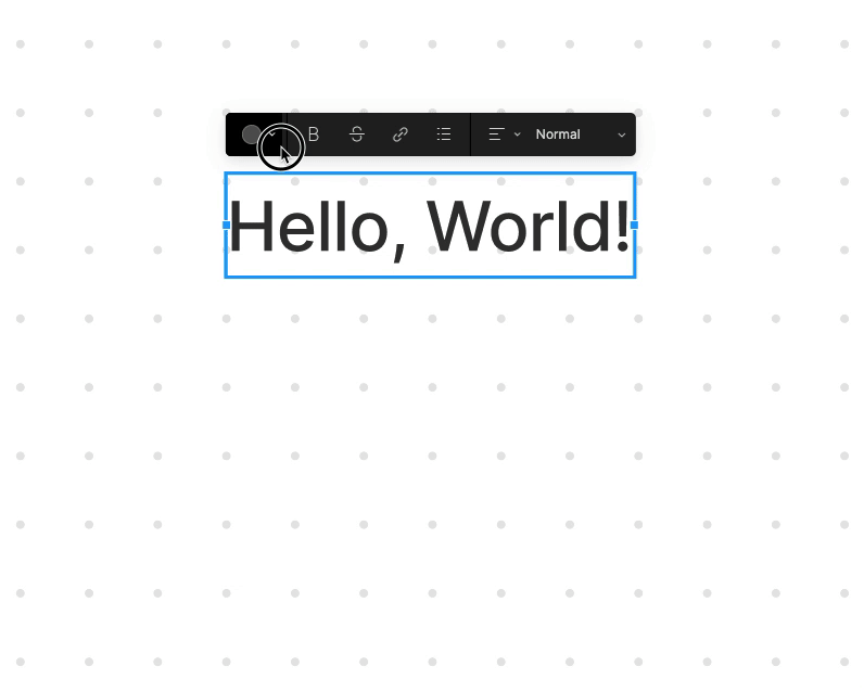 text color example