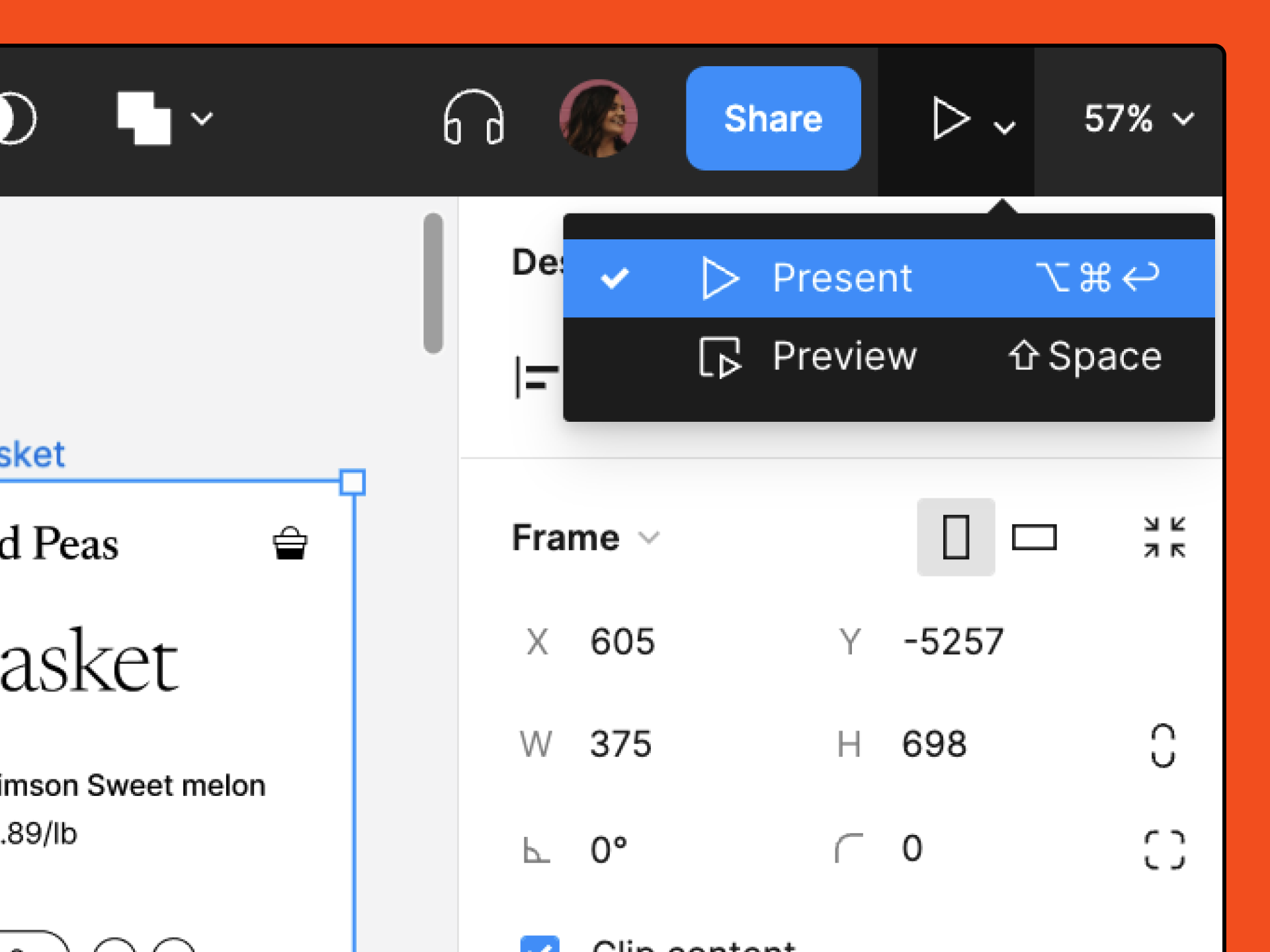 presentation mode figma