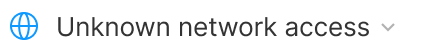 example of expandable label for unknown network access