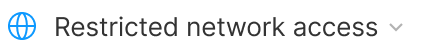 example of expandable label for restricted network access