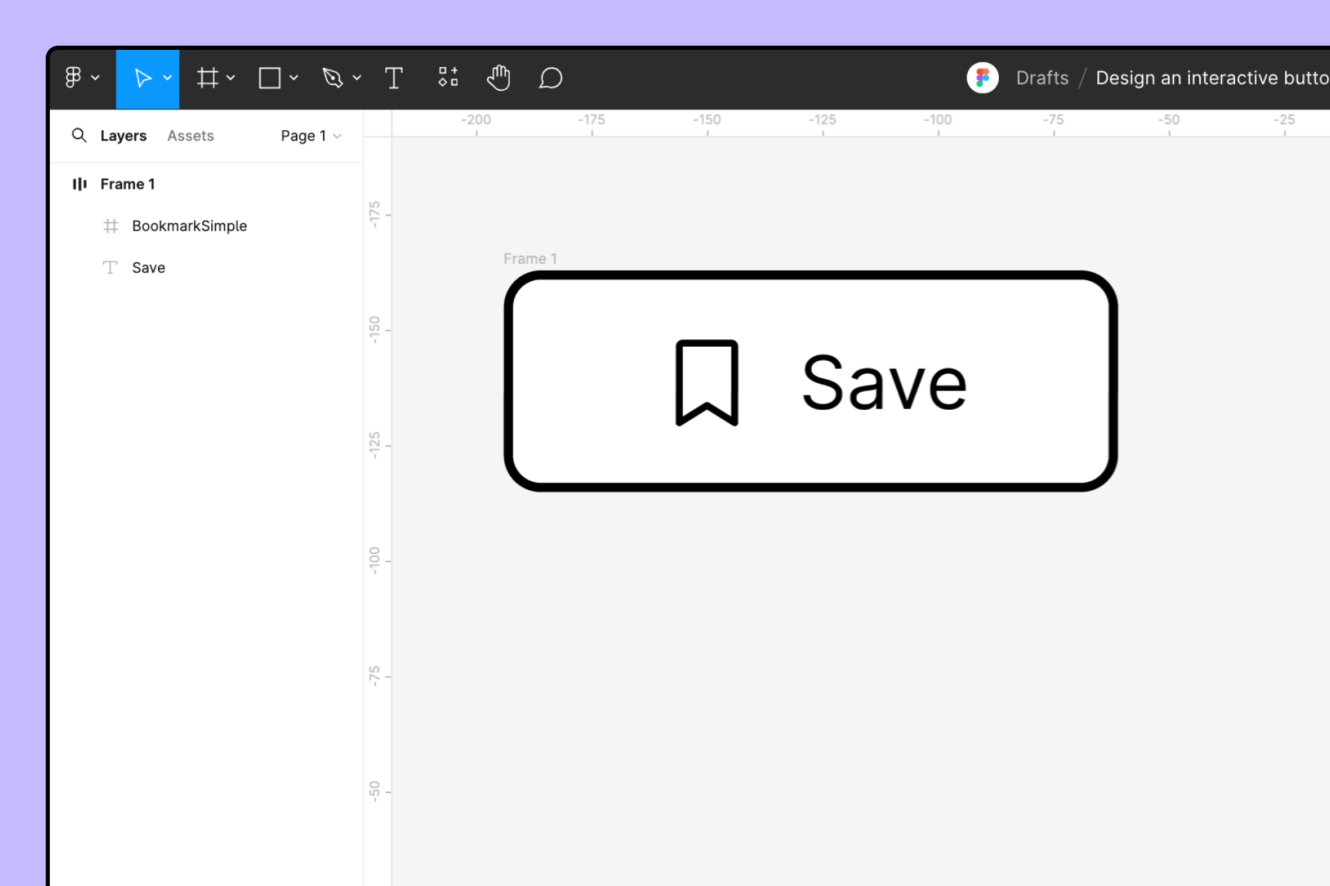 Design your first button – Figma Learn - Help Center