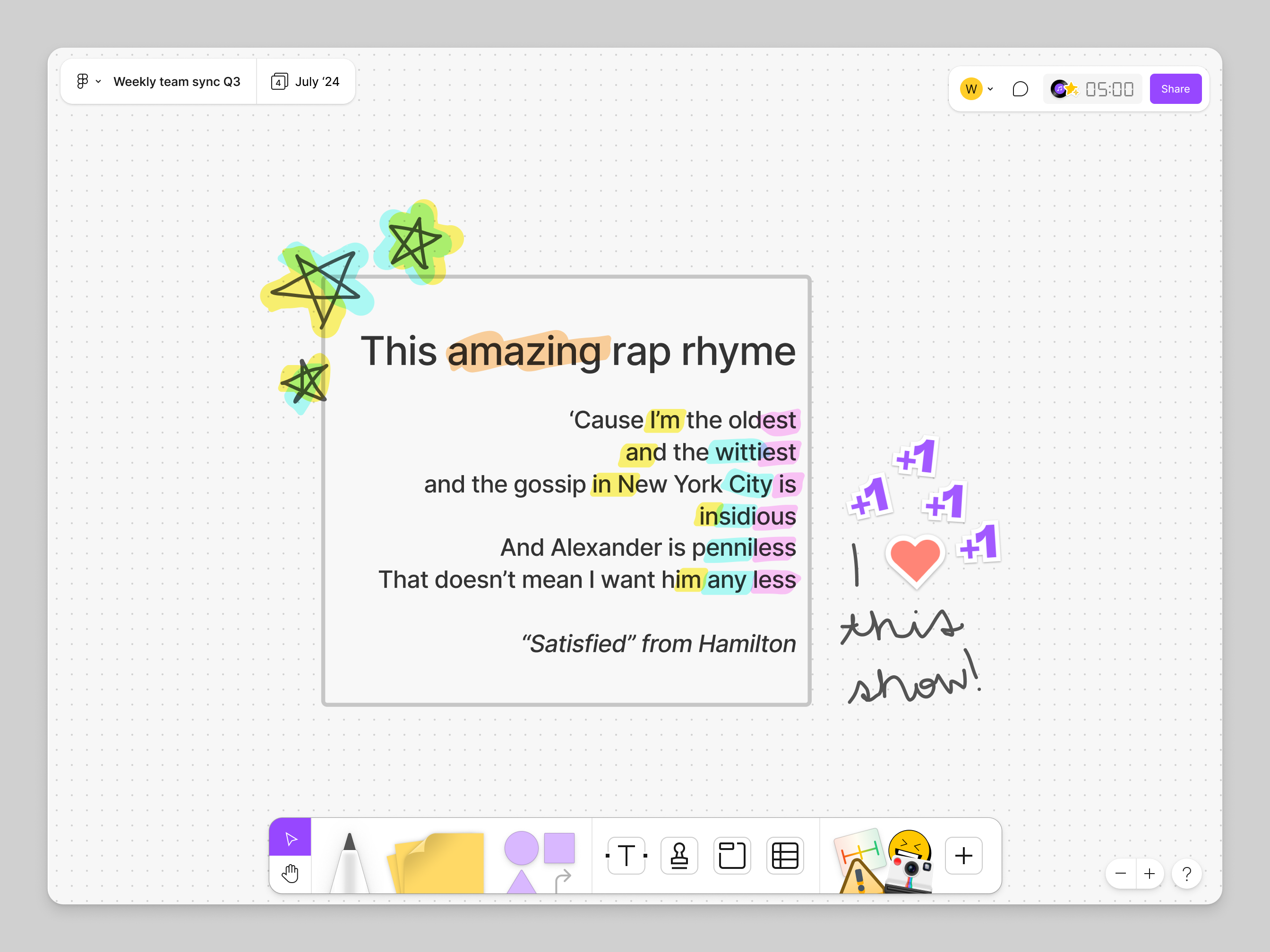 Highlights of various colors drawn text in a shape.png