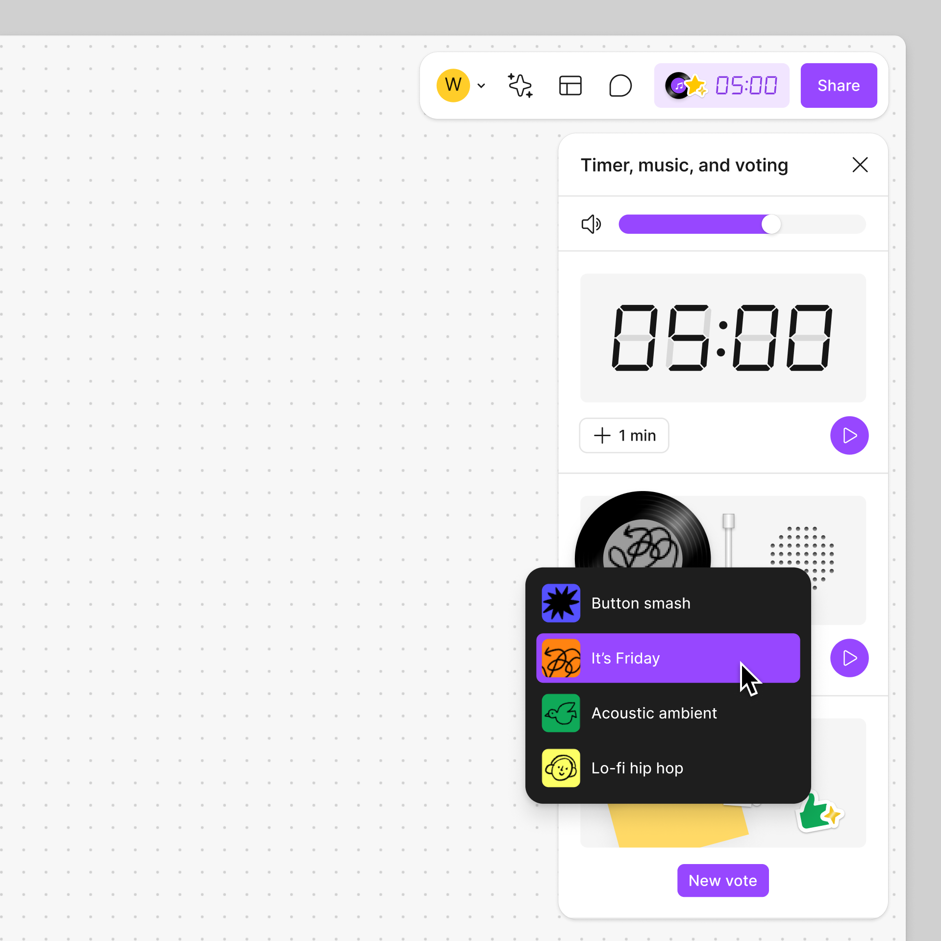 Right sidebar with music options displayed.png