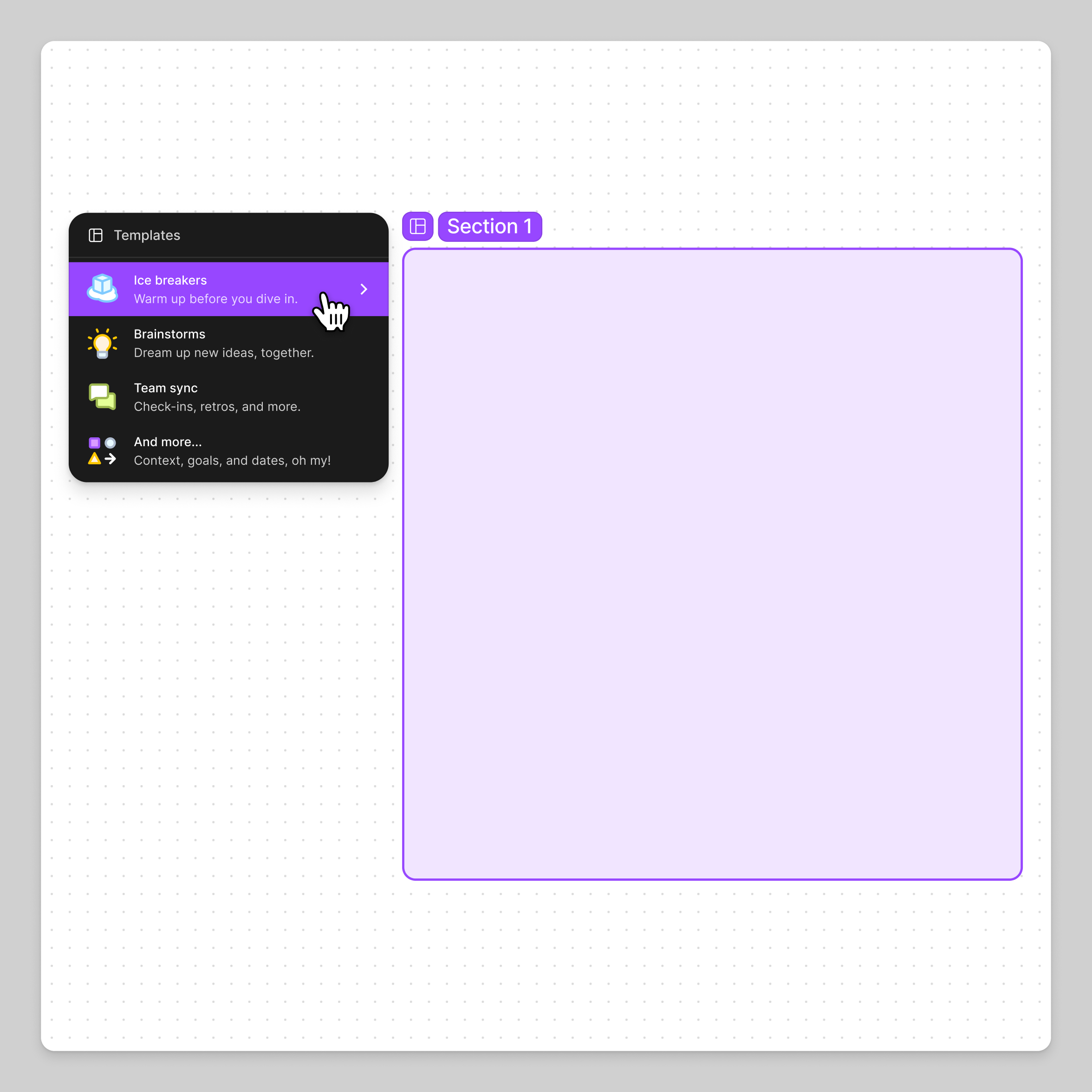 Section template list.png