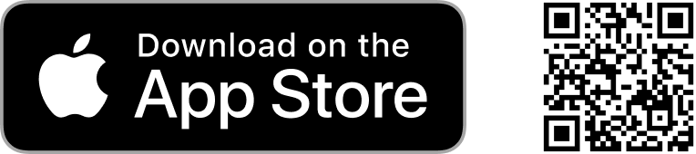 Bouton et code QR de l'Apple App Store