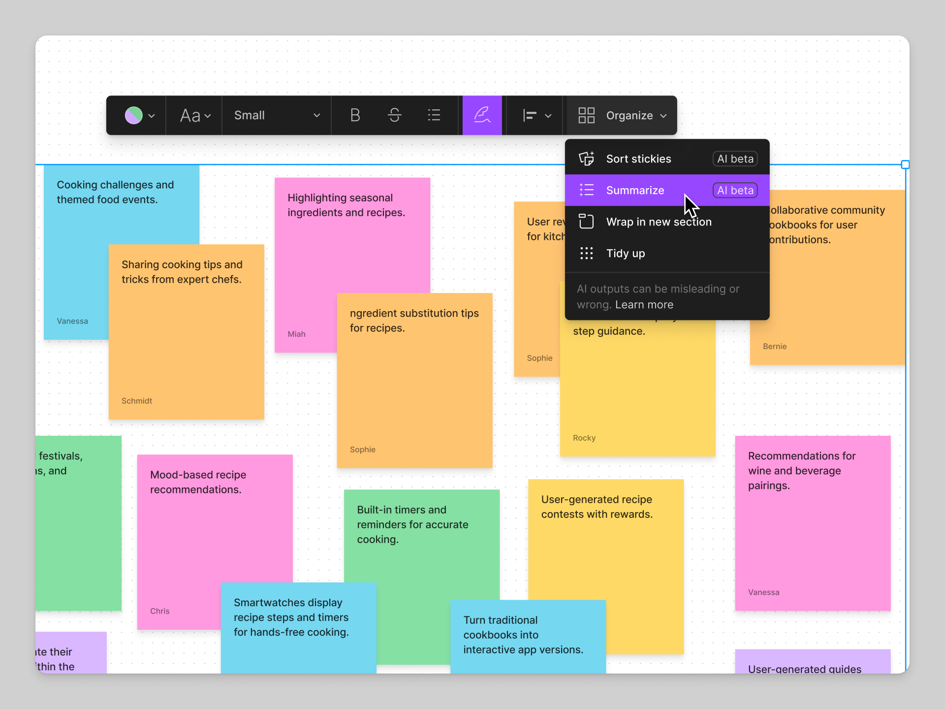 Sort and summarize stickies with FigJam AI – Figma Learn - Help Center