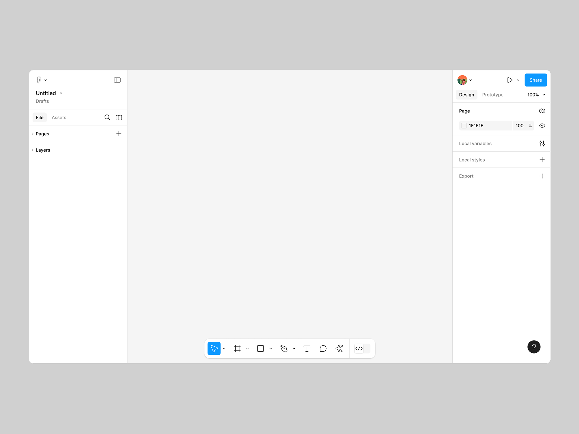 A view of the Figma Design editor