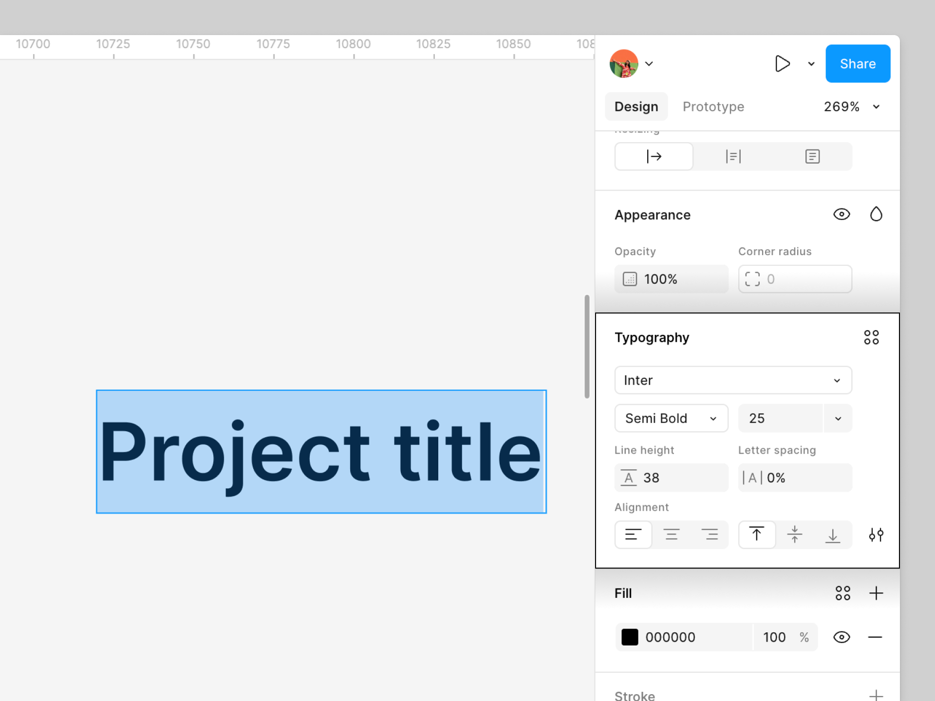 Style the project title text layer.png