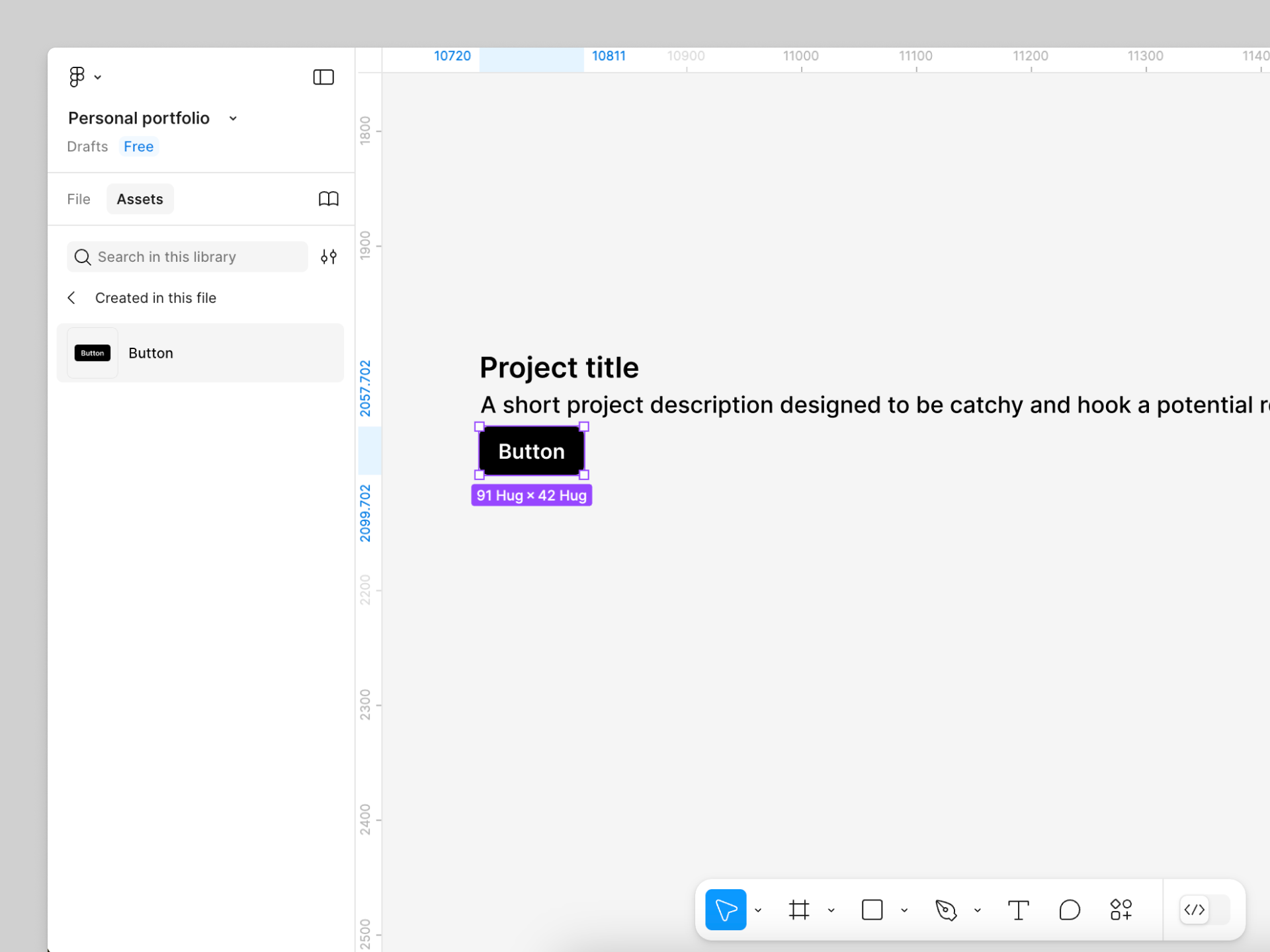 Add an instance of the button to the canvas.png
