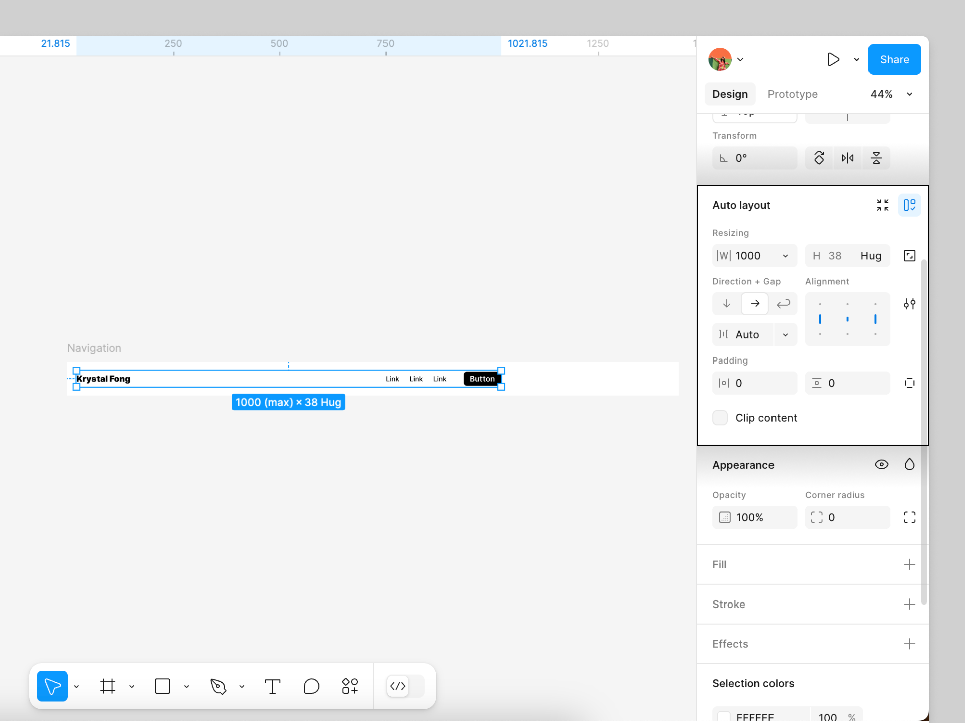 create the content frame.png