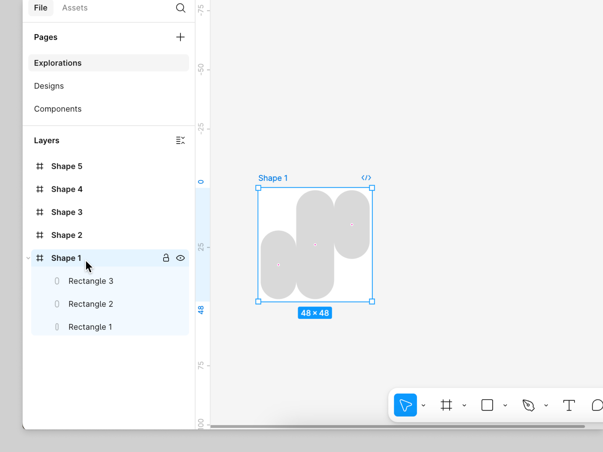 Build the first shape.png