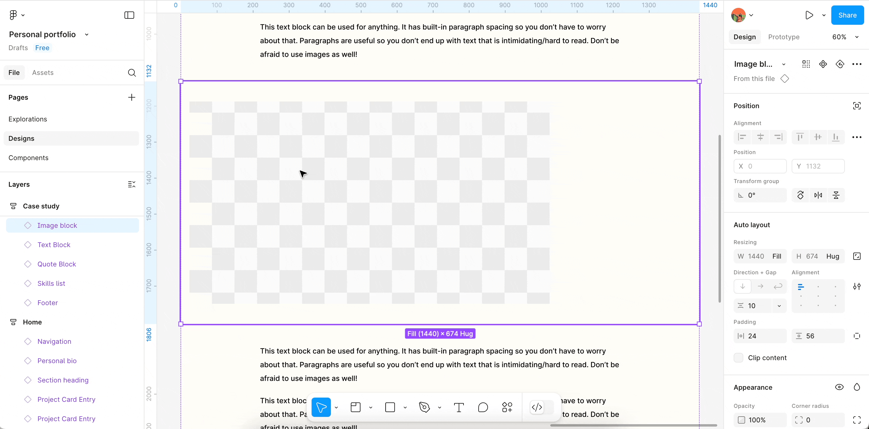 Change the alignment of the image block.gif