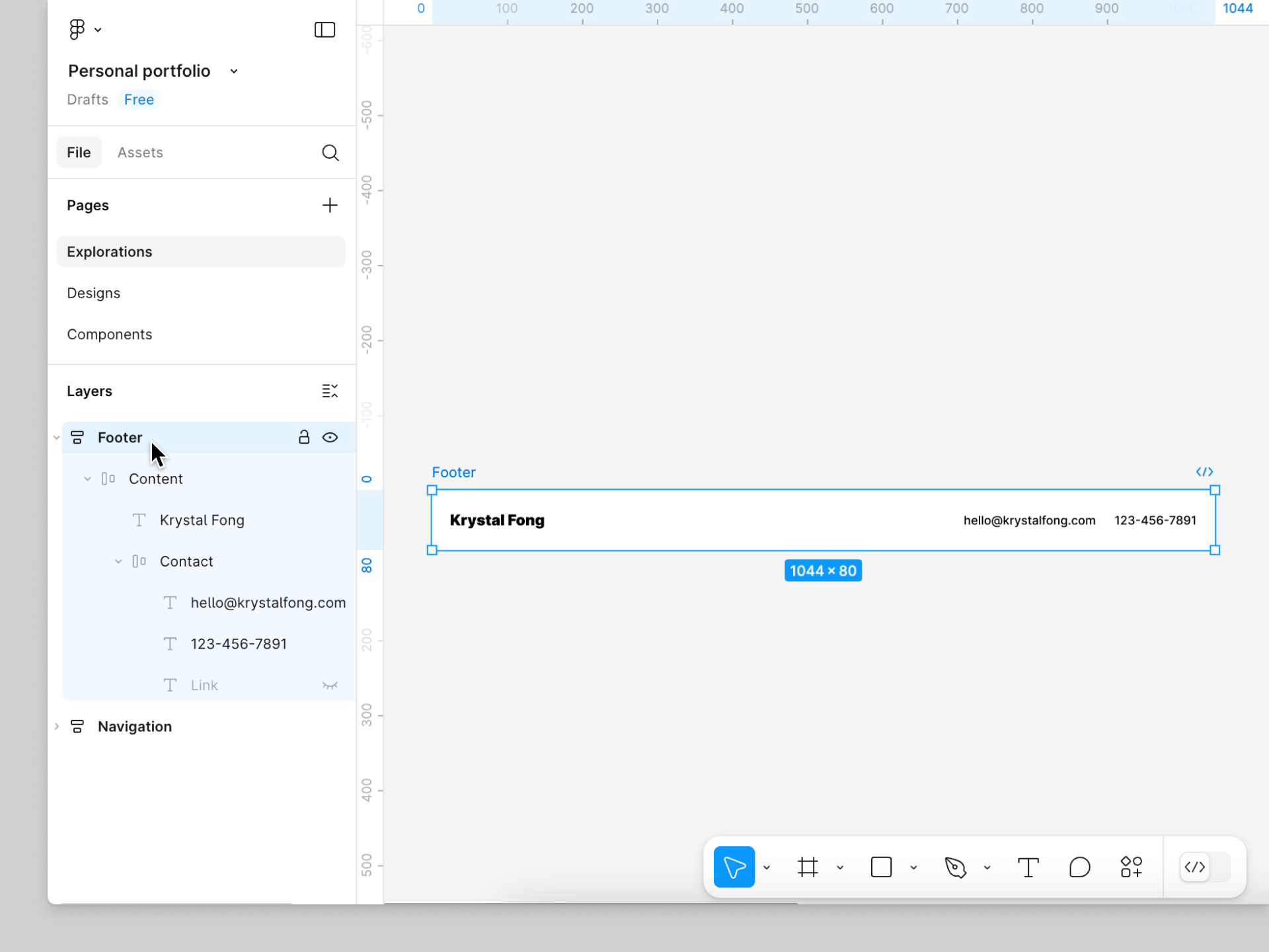 Customize the footer.png