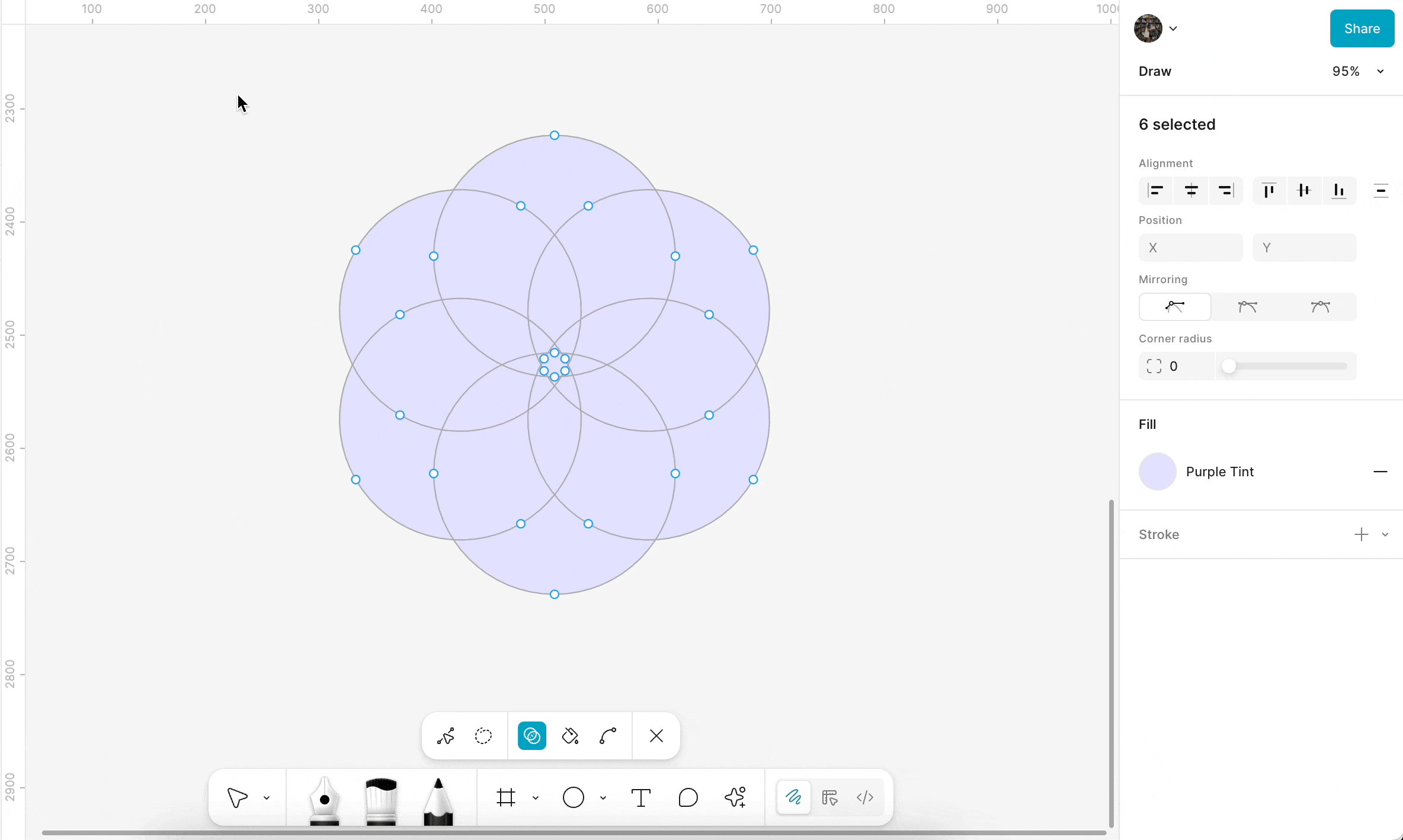 Extract regions with the shape builder tool