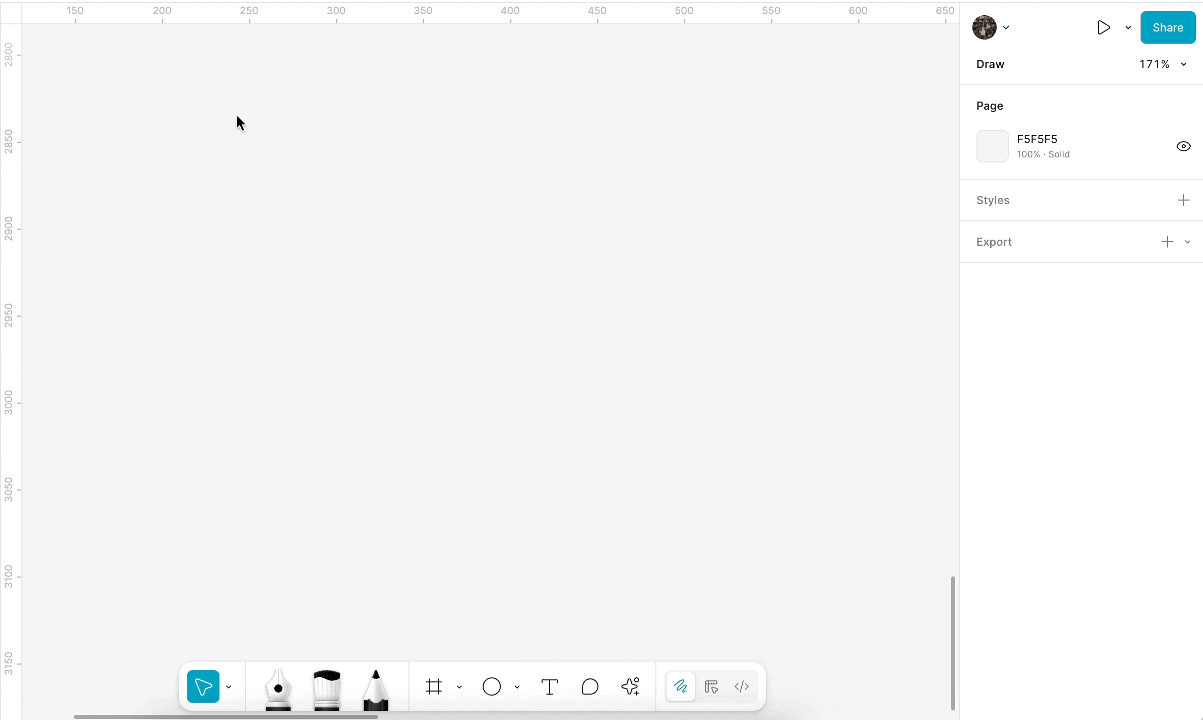 Draw with the pencil and brush tools