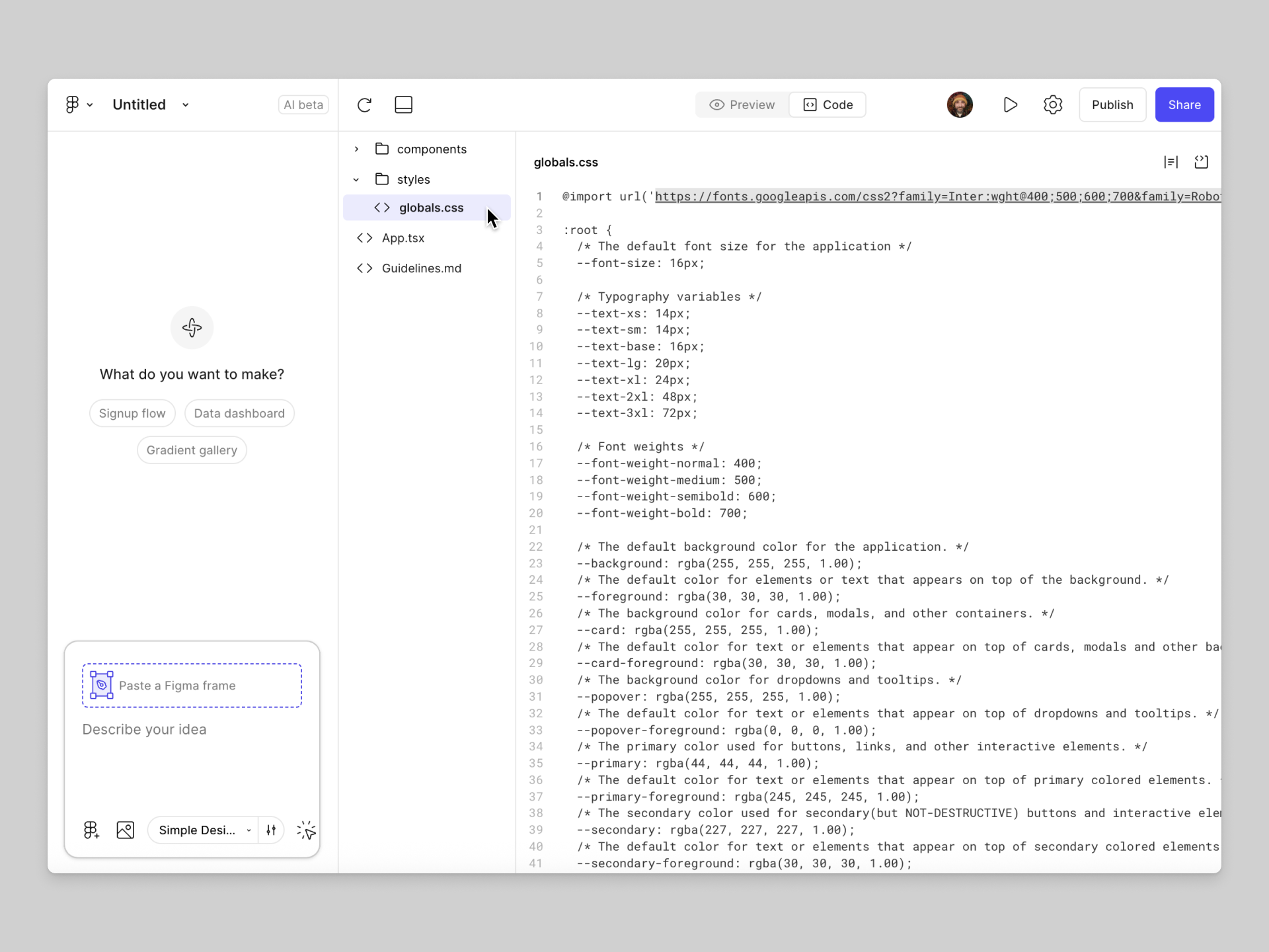 Figma Make Libraries Globals CSS.png