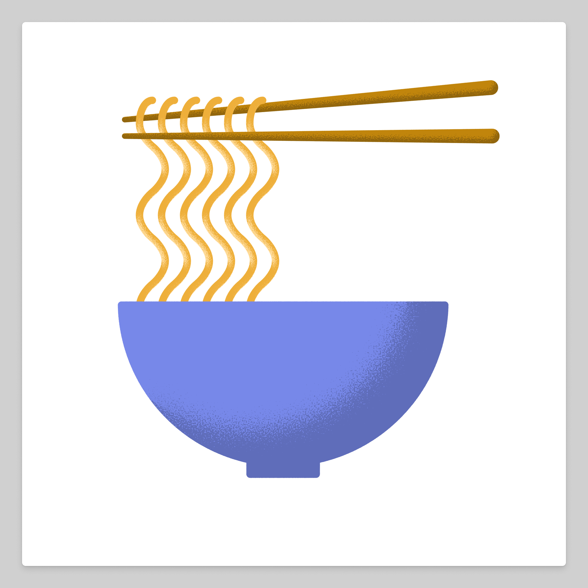 Final noodle illustration