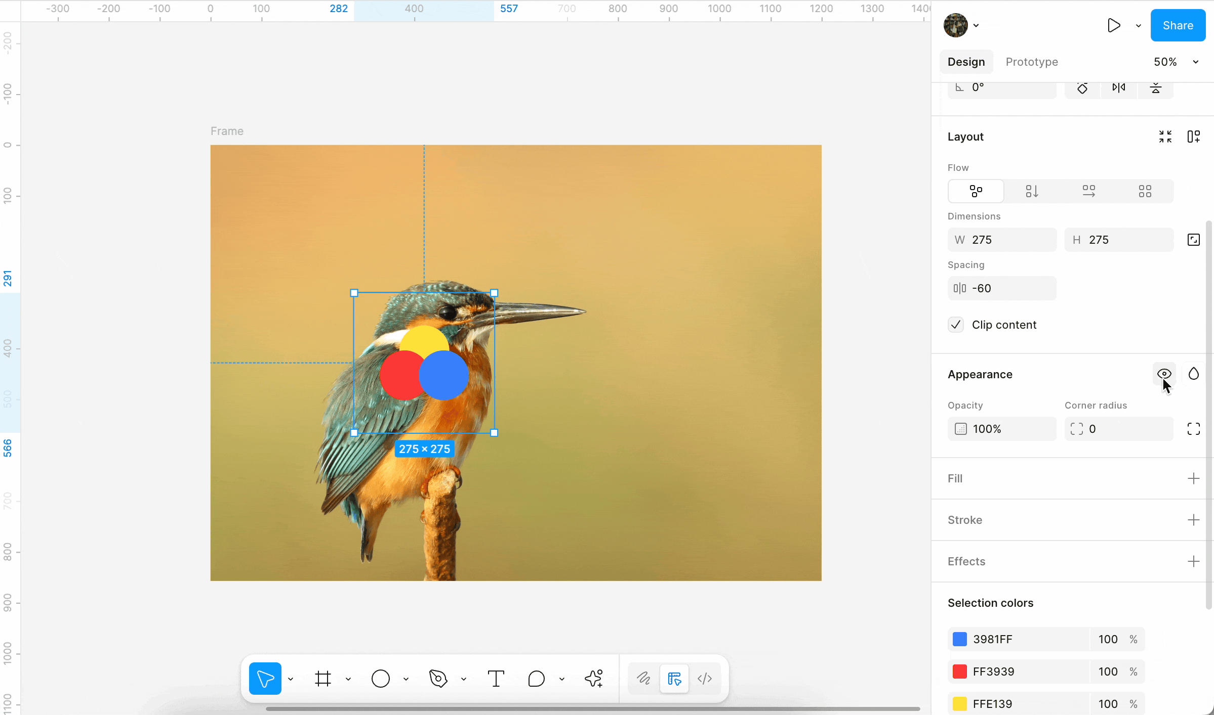 a GIF demonstrating the blend mode live preview