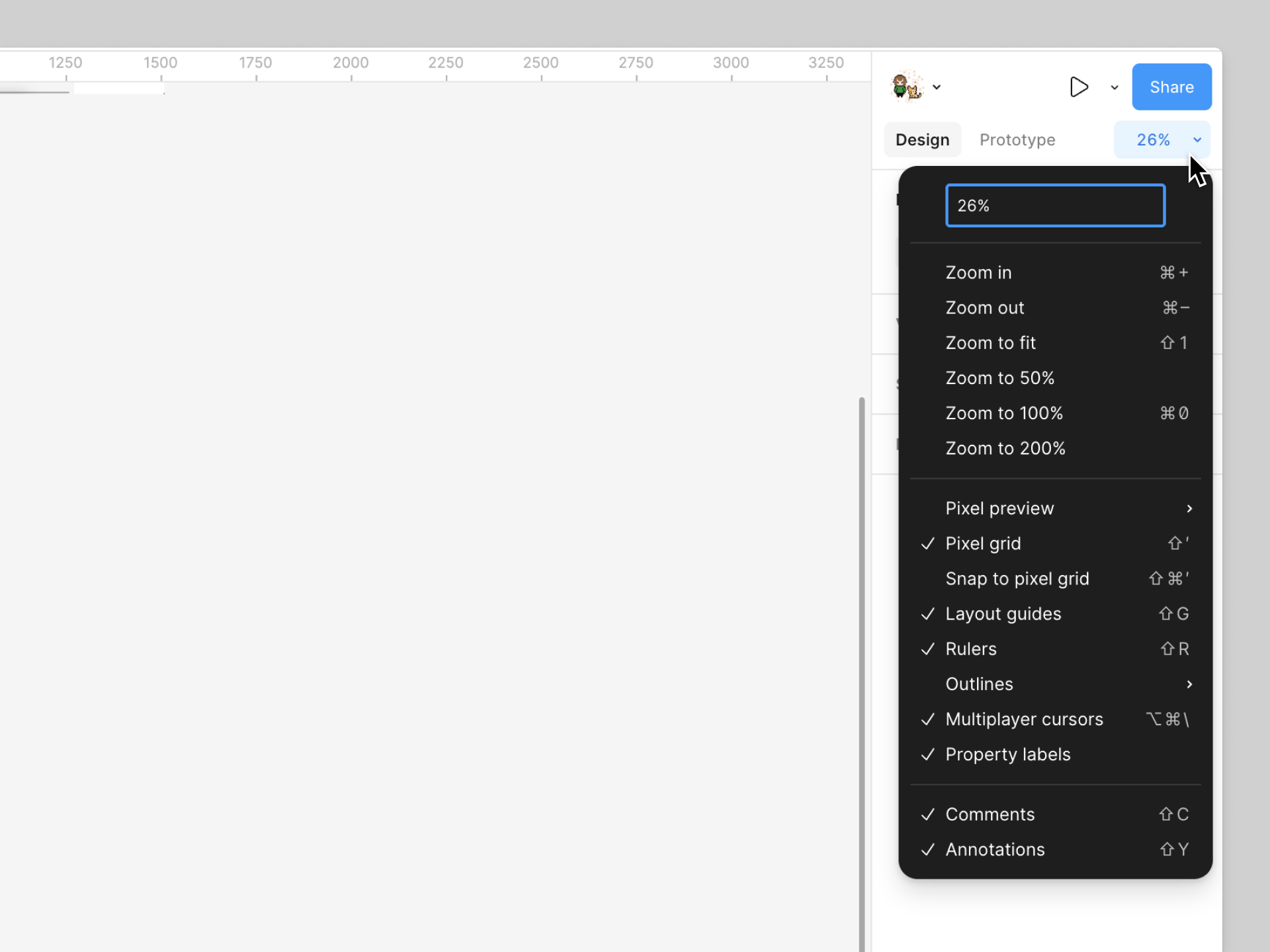 The Zoom and view options menu.png