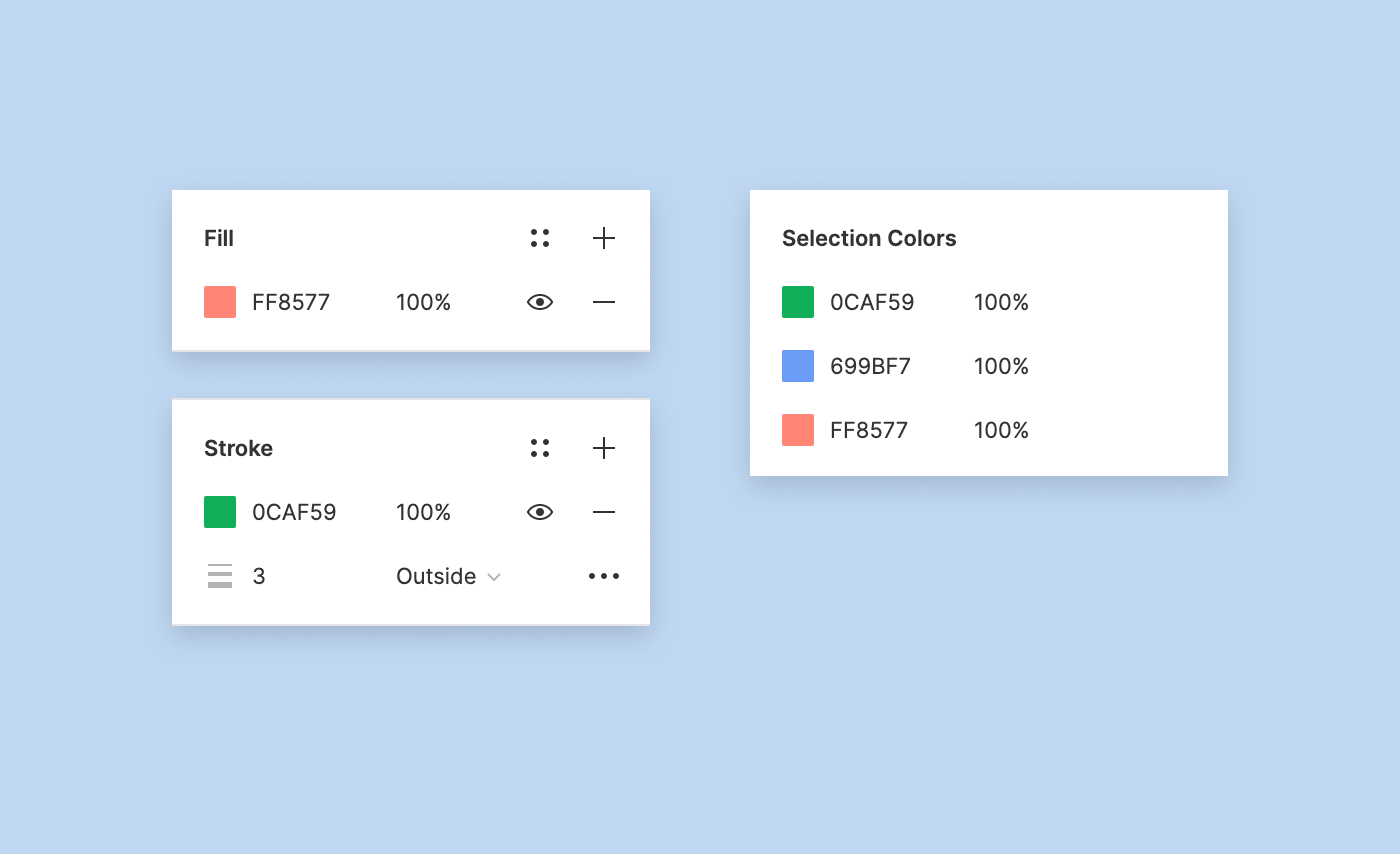 Apply paints with the color picker – Figma Learn - Help Center