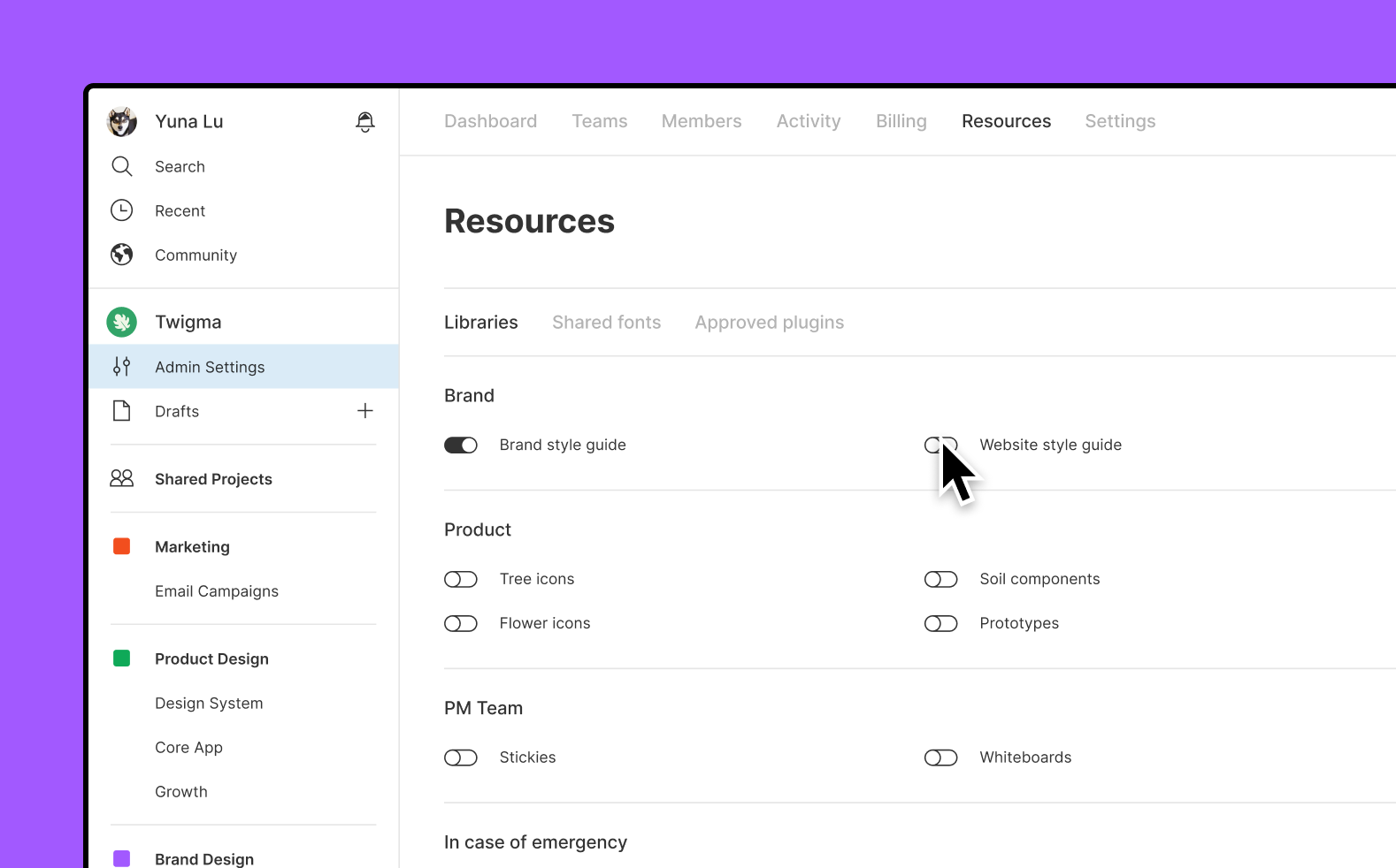 Guide to organization administration Figma