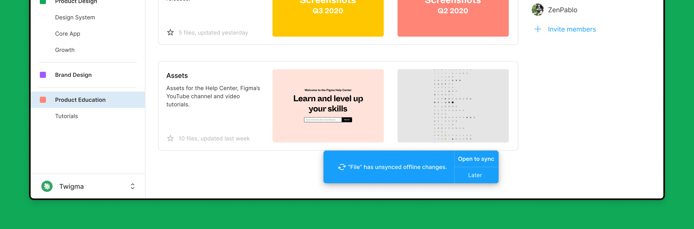 https://help.figma.com/hc/article_attachments/360092773934/Notification_in_the_file_browser_that_says_which_file_has_unsynced_offline_changes_and_gives_the_option_to_open_to_sync.png