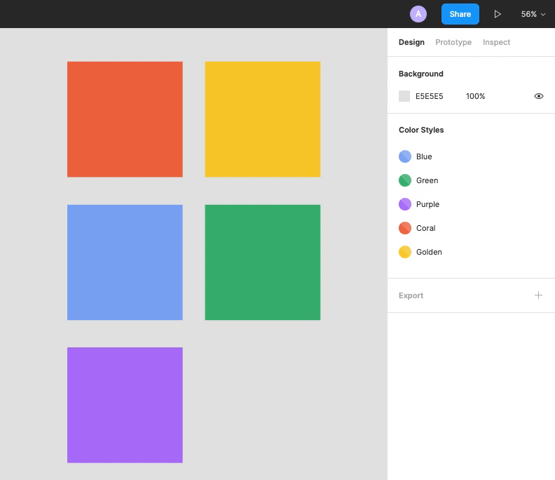Adding styles to a folder
