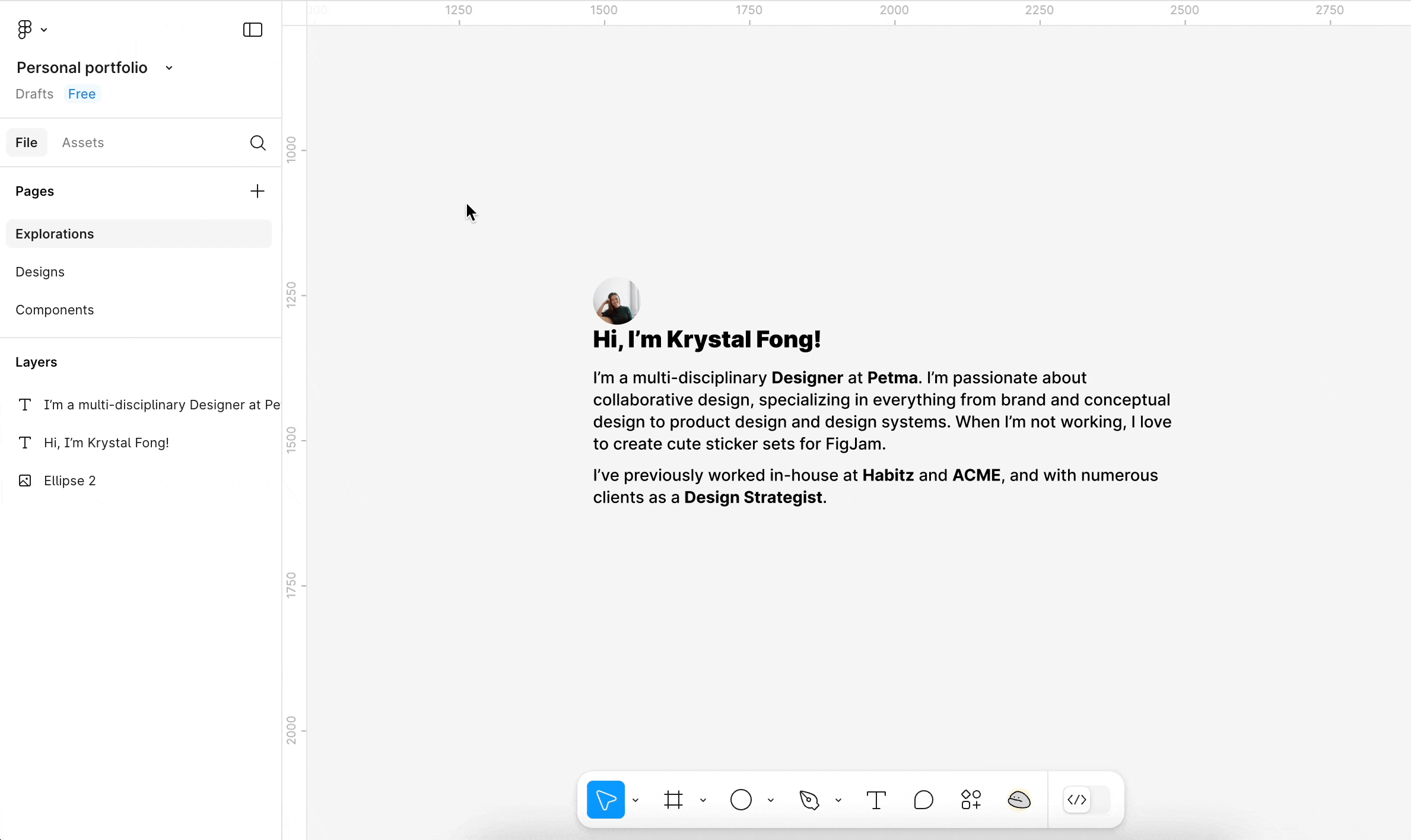 レイヤーをフレームに追加する方法を示すアニメーション。 