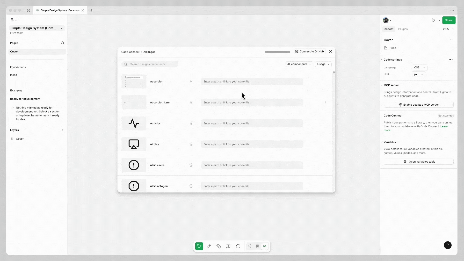 Code connect UI menu.gif