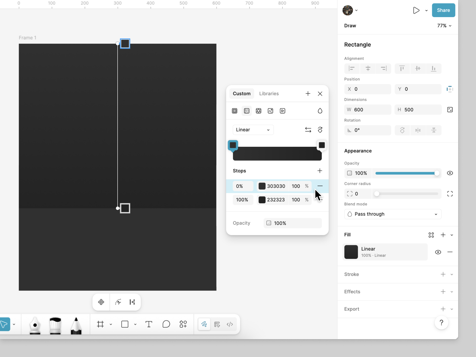 Create a background frame