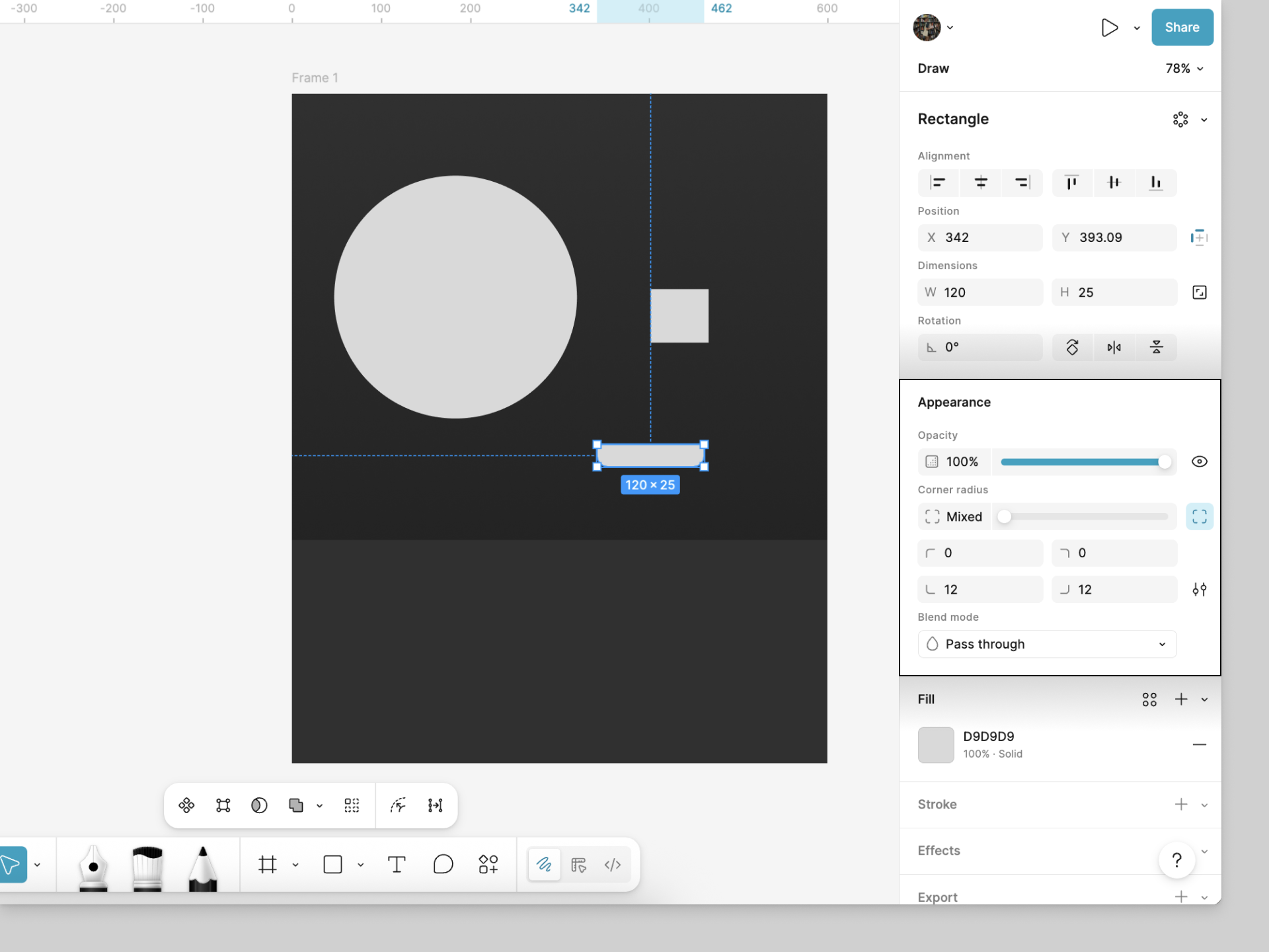 Change the corner radius