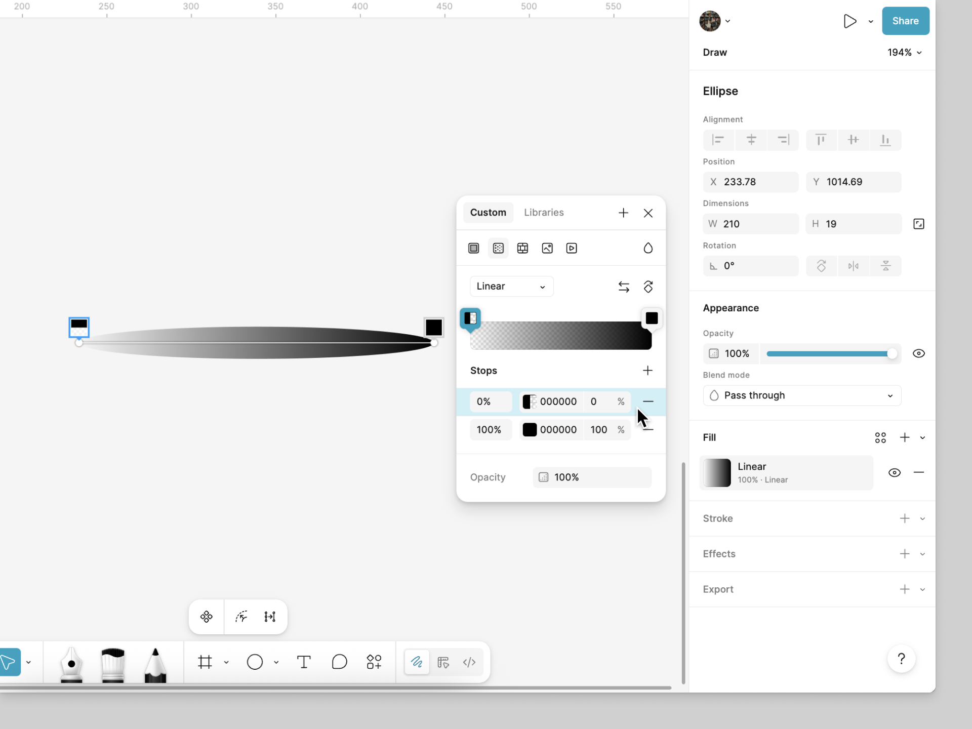 Add a shadow to the vase