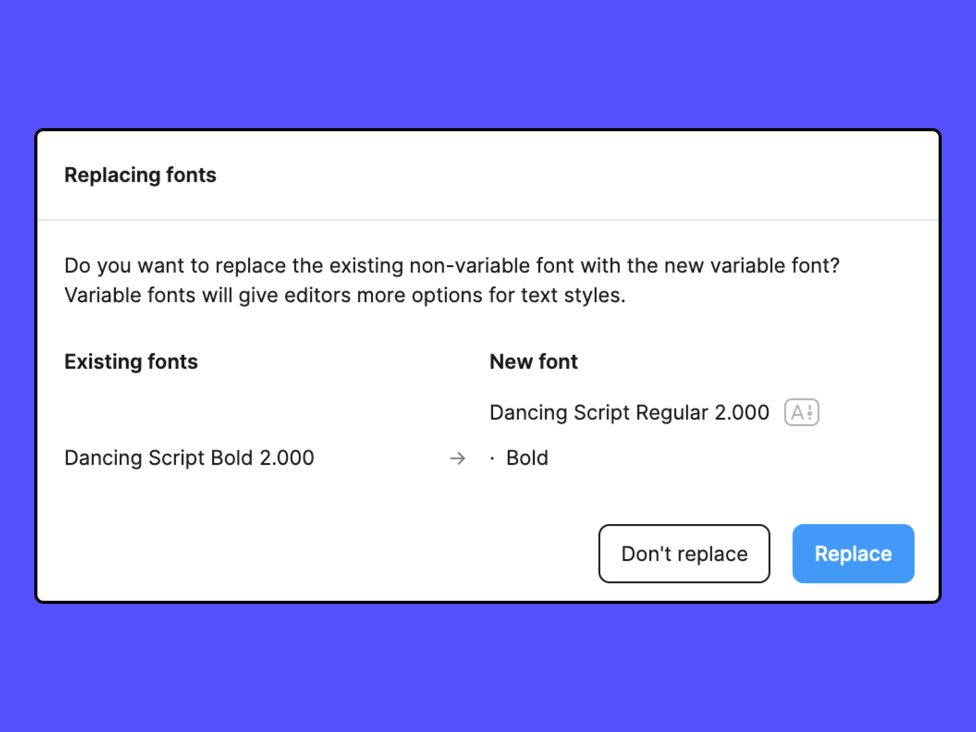 figma replace fonts