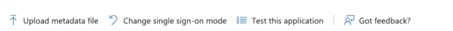 Test application icon and button in row of menu items
